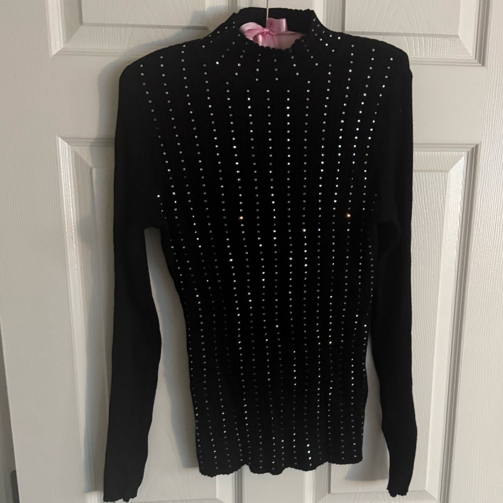 🖤BLACK FRIDAY PRICING!🖤 INC International Concepts Black Studded Blouse